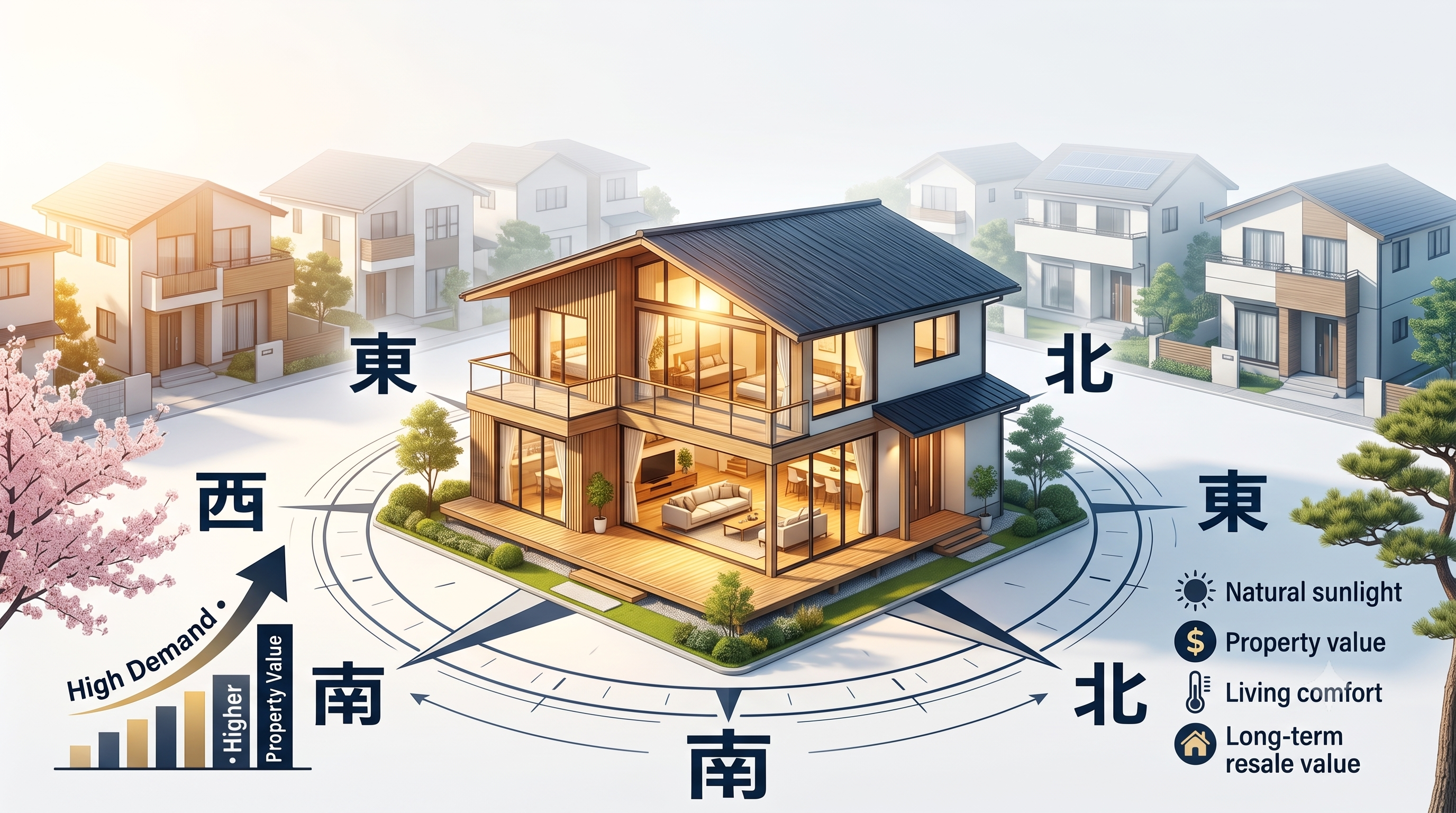 Which Direction Is Best for a House in Japan? Why South-Facing Properties Are Always the Most Expensive