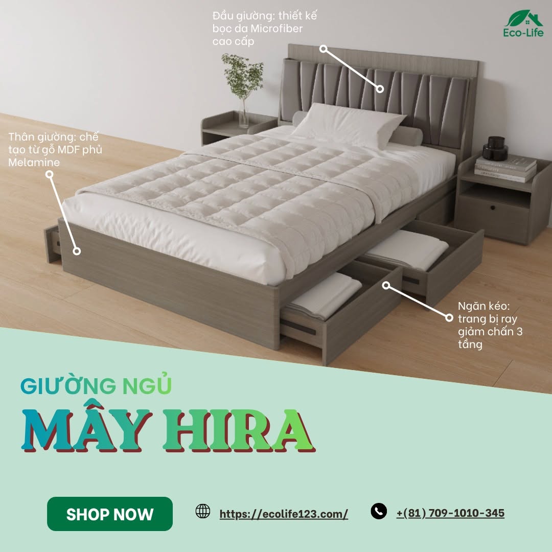 GIường ngủ MÂY HIRA